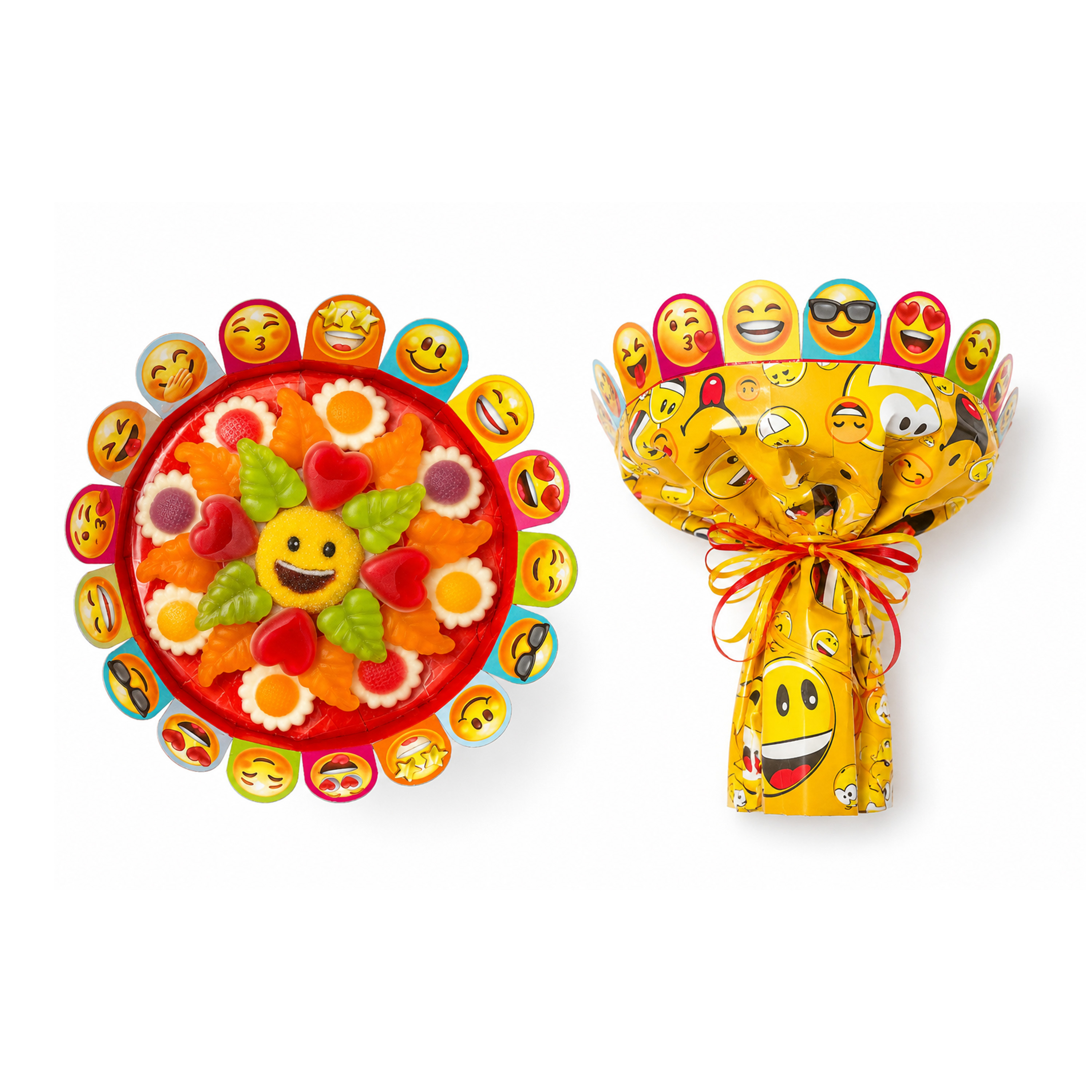 Candy boeket met Smiley marshmallow